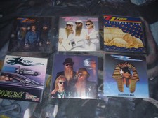 ZZ Top 6 Schallplatten Singels Raritäten
