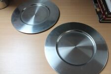 2 Stück Platzteller   Edelstahl