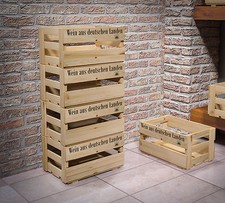 9er set weinkisten - weinkisten, aus