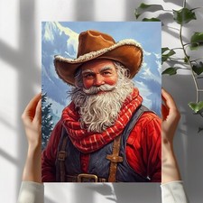 Weihnachtsmann Western Poster