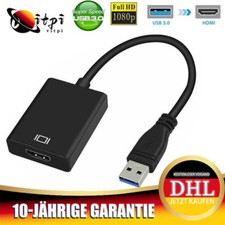 USB 3.0 zu HDMI Audio Adapter HD Video Grafikkabel Konverter für Windows 7/8/10
