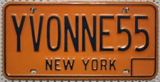 New York Nummernschild USA