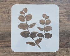 Schablone Zweig mit Blättern