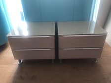 Hülsta Metis Nachttische beige Sandfarbend (2 Stück)