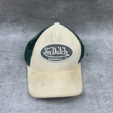 Von Dutch Originals Trucker Cap Flanell beige/Grün Basecap Mütze Kappe Sammler