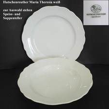 Hutschenreuther Maria Theresia weiss SPEISETELLER SUPPENTELLER