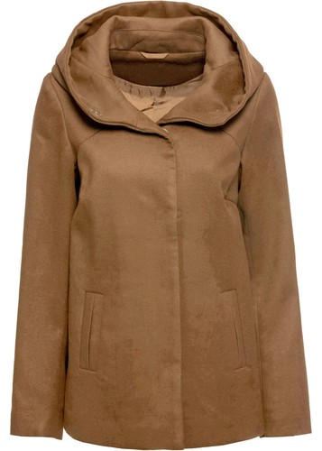 Jacke wolloptik mit kapuze - mit,