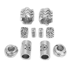 10x Perlen Clip antik
