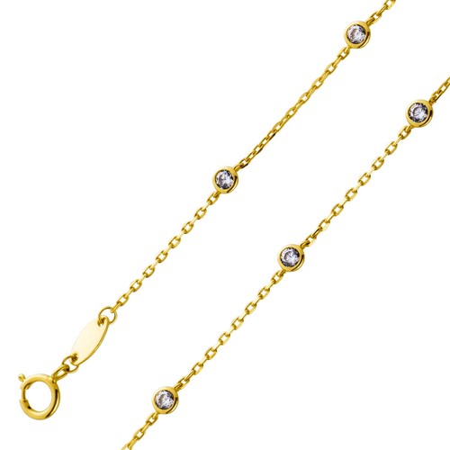 Ankerarmband 7mm gelbgold - ankerarmband, 0,7mm