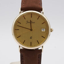 JEAN JACOT HERREN UHR  QUARZ VINTAGE 35MM 14K 585 GOLD SELTEN RAR VINTAGE 2