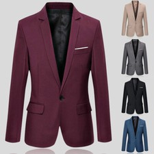 Herren Slim Fit Jacke Blazer