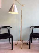 Art Deco Stehlampe Messing Lampe Leuchte Adjustable Brass Floor Lamp France 1940