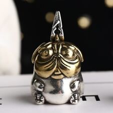 A24 Anhänger sitzender Hund Sterling Silber 925