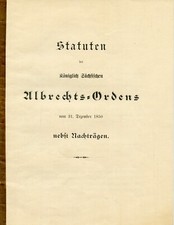SACHSEN - ALBRECHTS-ORDEN
