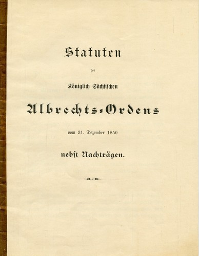 Sachsen albrechts orden - sachsen, albrechts-orden