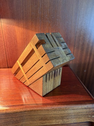 Massiver messerblock aus - massiver, holz