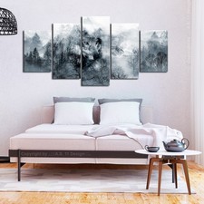 Wald Wild Tiere Wolf Natur VLIES LEINWAND DEKO BILDER WANDBILDER XXL WOHNZIMMER