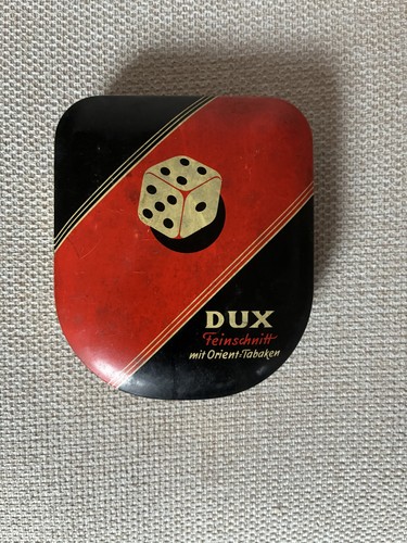 Alte blechdose dux feinschnitt - blechdose,