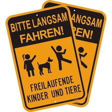 Achtung Kinder Tierschild
