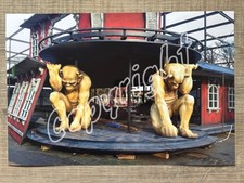 XXL Foto BAU EINER GEISTERBAHN - Kirmes Schausteller Prater Wien Dark Ride