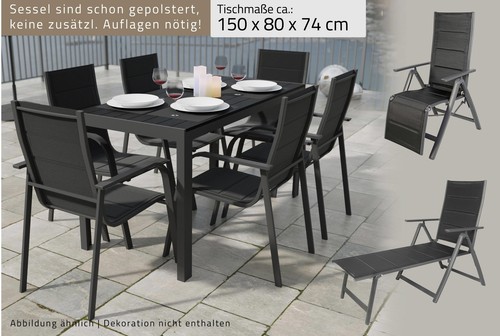 Alu gartensitzgruppe essgruppe - gartensitzgruppe,