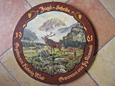 schützenscheibe antik Ölbild