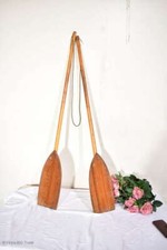 2 Alte Holzpaddel /