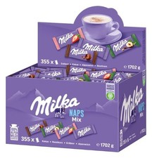 Naps Mix – Mini-Schokoladentäfelchen in 4 Sorten Alpenmilch, Erdbeer, Haselnu...