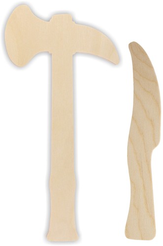 Tomahawk und messer als set - messer,