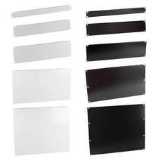 Blindplatte Frontplatte Blindabdeckung 19 Zoll für Netzwerkschrank  grau schwarz