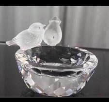 Swarovski Figur: Wunderschöne Vogeltränke, Vogelbad ca. 8 cm. im Top Zustand!