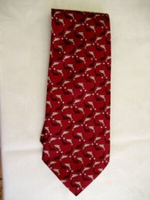 Lustige Krawatte CANDA - neuwertig weinrot