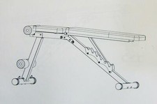 ATIVAFIT Klappbare Hantelbank Multifunktions Schrägbank Fitnessbank CI3