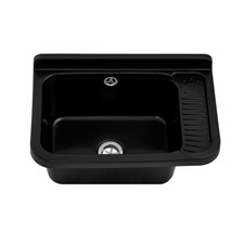 Ausgussbecken in schwarz