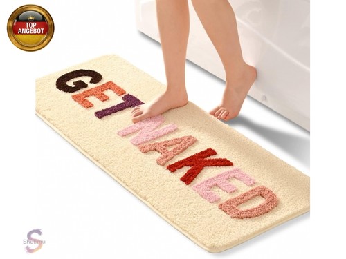 Beige badezimmerteppich bunt - beige,