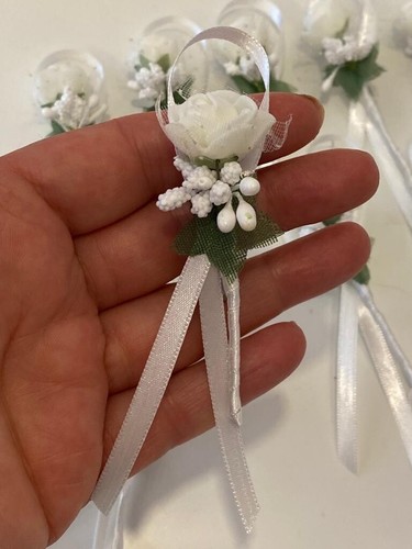 10x blumen anstecker - 10x,
