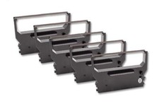 5x Farbband für Sanyo ECR548 ECR 358 Schwarz