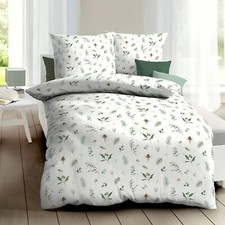 Kaeppel Bettwäsche Fein-Biber Winter Greens 135x200 oder 155x220 cm (226 + A226)