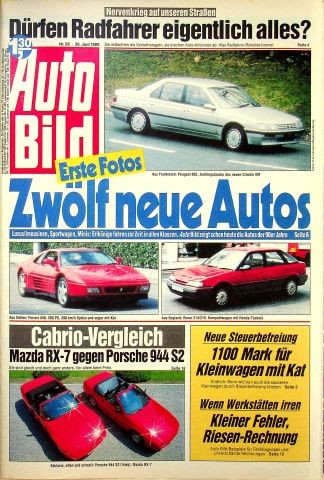 Auto bild 1989 audi - auto,
