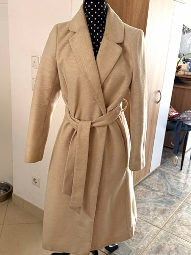 Damen mantel lang beige - h&m,