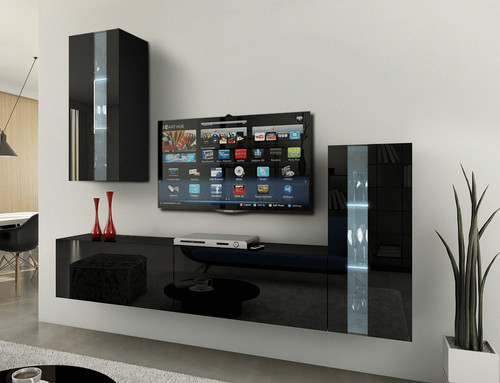 Moderne wohnwand schrankwand - moderne,