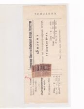 Zarenreich Party ticket Kovensk. Verein  10.04.1914, mit Marken