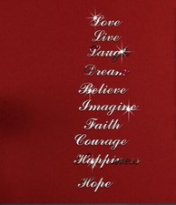 37 tlg. Spiegel Deko Text