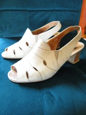Damen Sandalette Sandalen Schuhe Wildleder Vintage 70er Jahre beige top Zustand