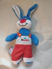 Ferrero Kinderschokolade Plüschtier Hase Harry mit Kinder Latzhose ca. 27 cm