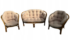 Rattan Polyrattan Kissen Set