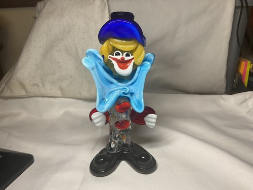 Murano glas clown figur groß - clown,
