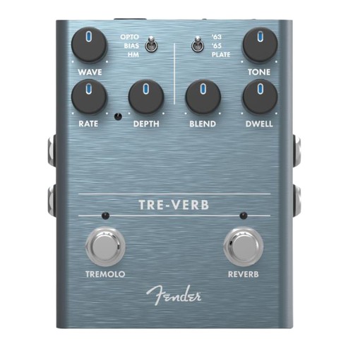 Fender tre verb effektgrät - fender, tre-verb