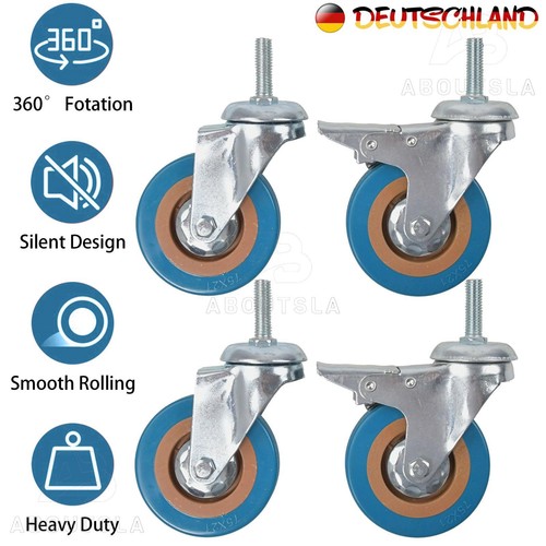 75mm transportrollen set - 75mm,