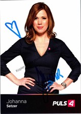 Original Autogramm Johanna Setzer Puls4 /// Autogramm Autograph signiert  350135